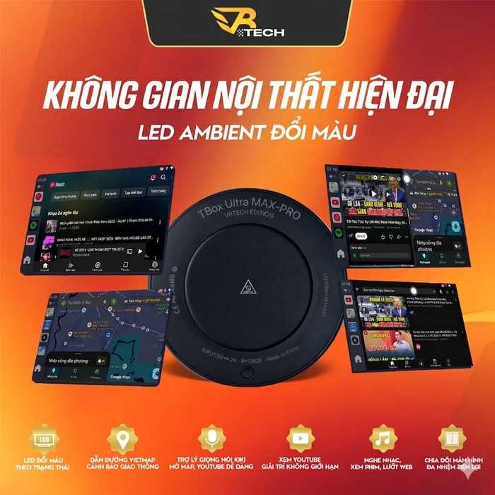 VRTECH Edition | Carlinkit TBOX ULTRA MAX PRO 5G 2026 | Android Box Ô Tô | Android 15 | Chip Qualcomm 6350 | Bảo hành 12 tháng - thumbnail 6
